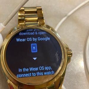 Michael Kors smart watch with charger